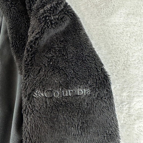 Columbia Black Fuzzy Jacket Women's Small - Picture 6 of 11